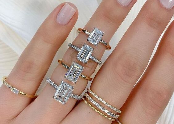 Emerald cut engagement rings that look flawless from every angle gold emerald engagement ring