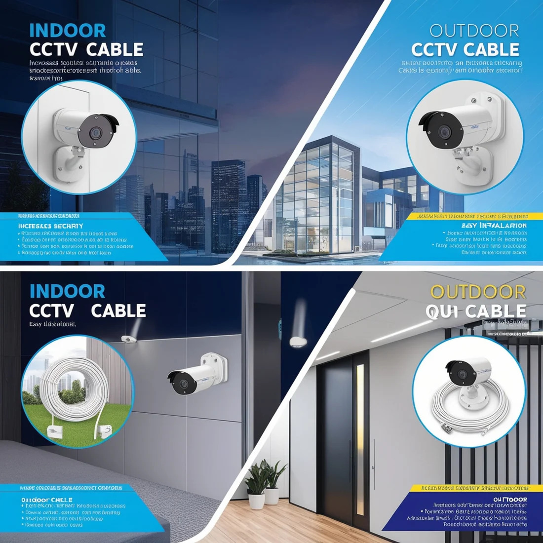 Indoor and Outdoor CCTV Cables
