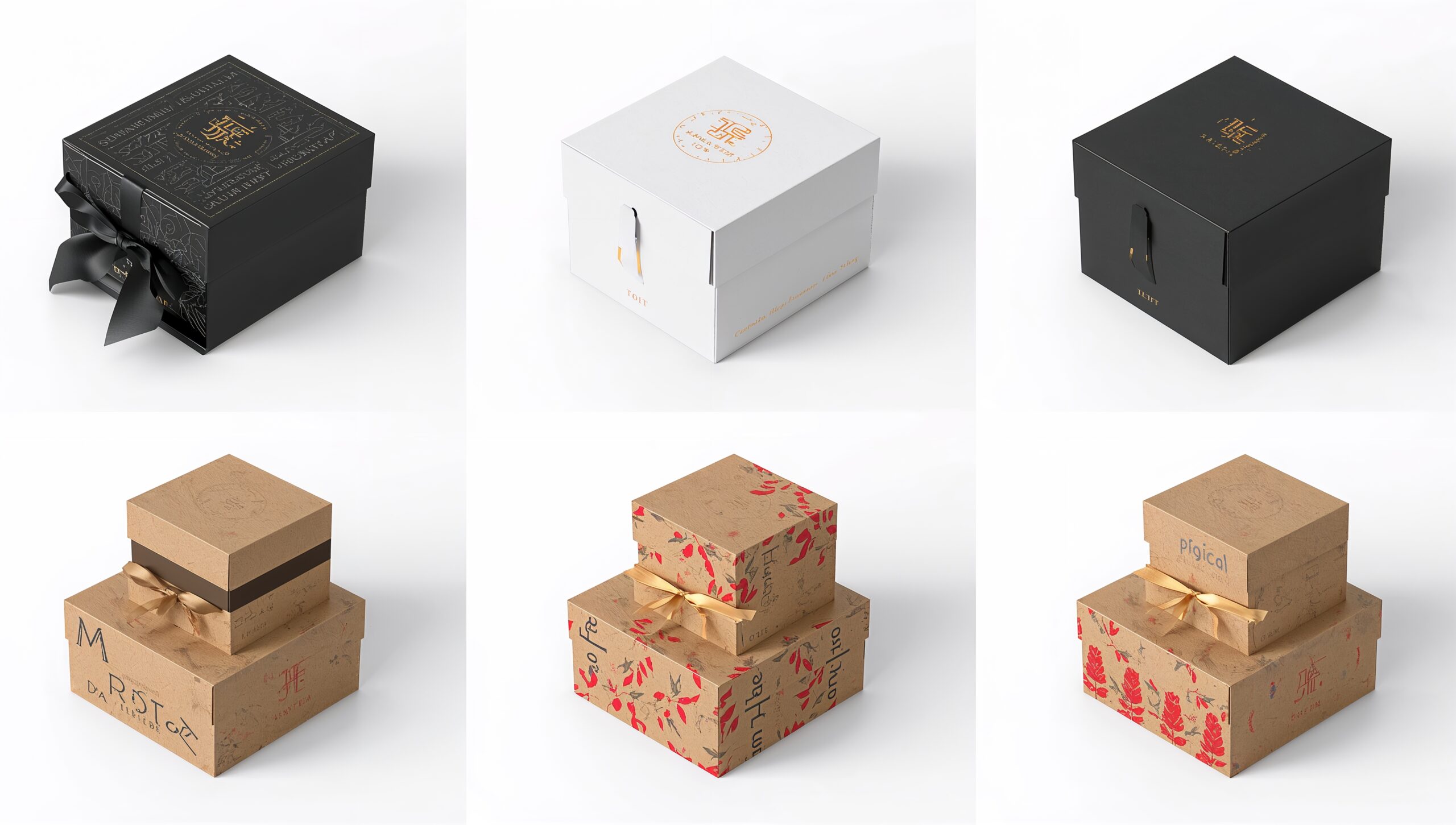 Custom printed gift boxes