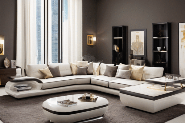Spacious L Shape Sofas for Dubai Villa Living Rooms l shape sofas