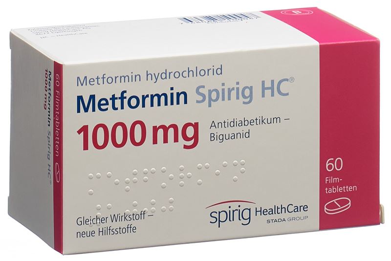 Metformin Sandoz 1000 mg supports blood sugar control in Type 2 diabetes
